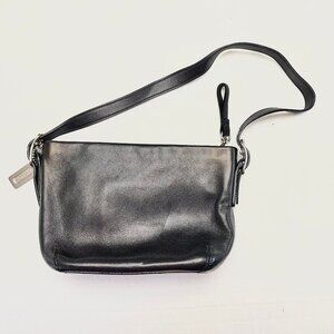 Small Vintage Coach Black Mini Bucket Bag - Lightweight and Elegant